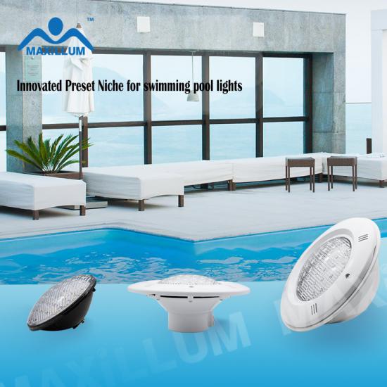 Preset niche designed for thin wall swimming pool PF1004V