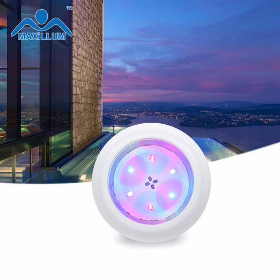 DC 6Watt  RGB external control  Thin Flat resin pool light