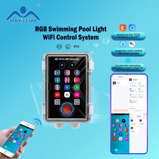 WiFi control box for RGB pool light